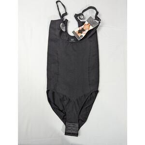 Waist Watcher Black Bodysuit Firm Control Size Medium